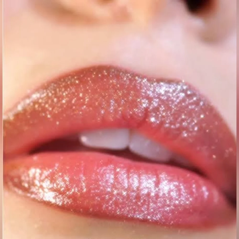 Morphe Dripgloss Lipgloss Cosmic Coral - Milky Peachy Pink Holo Sparkle
